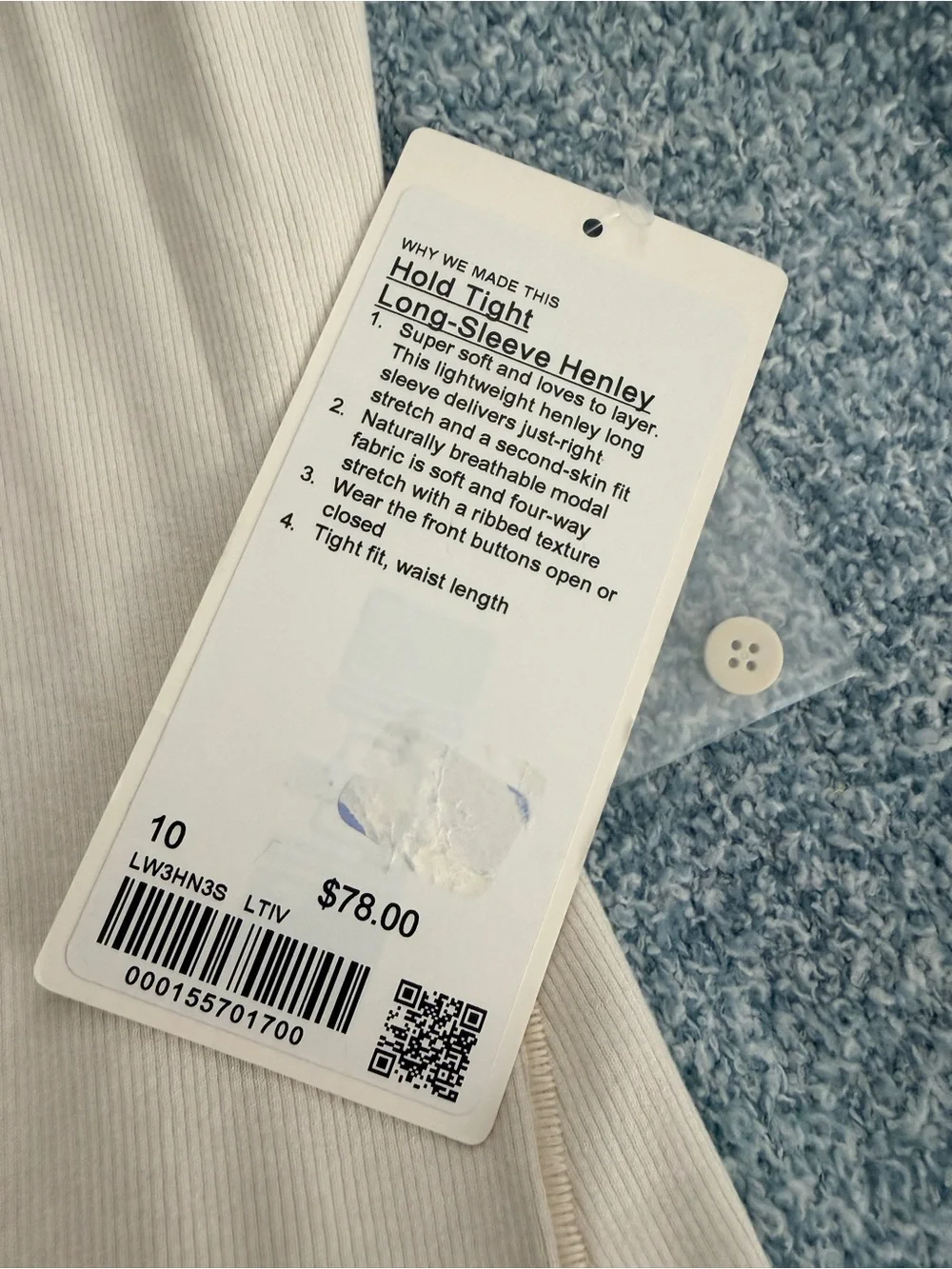 lululemon athletica Women's Hold Tight long sleeve Henley